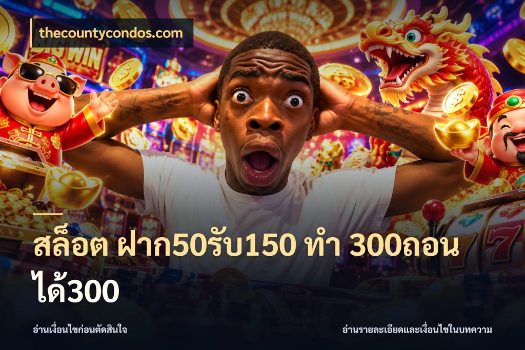 สล็อต ฝาก50รับ150 ทํา 300ถอนได้300 จับประเด็นยอดรับก่อนเลือกความสนุก ในมุม thecountycondos.com