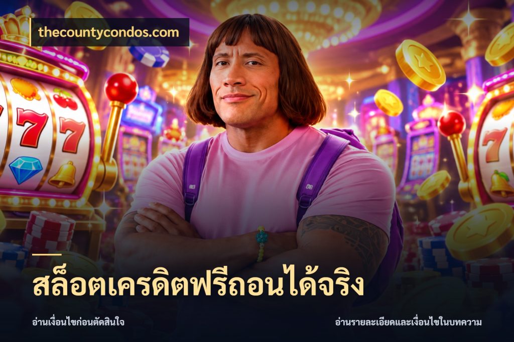 สล็อตเครดิตฟรีถอนได้จริง เครดิตแต่ละรูปแบบมีมุมไหนให้ดู ในมุม thecountycondos.com