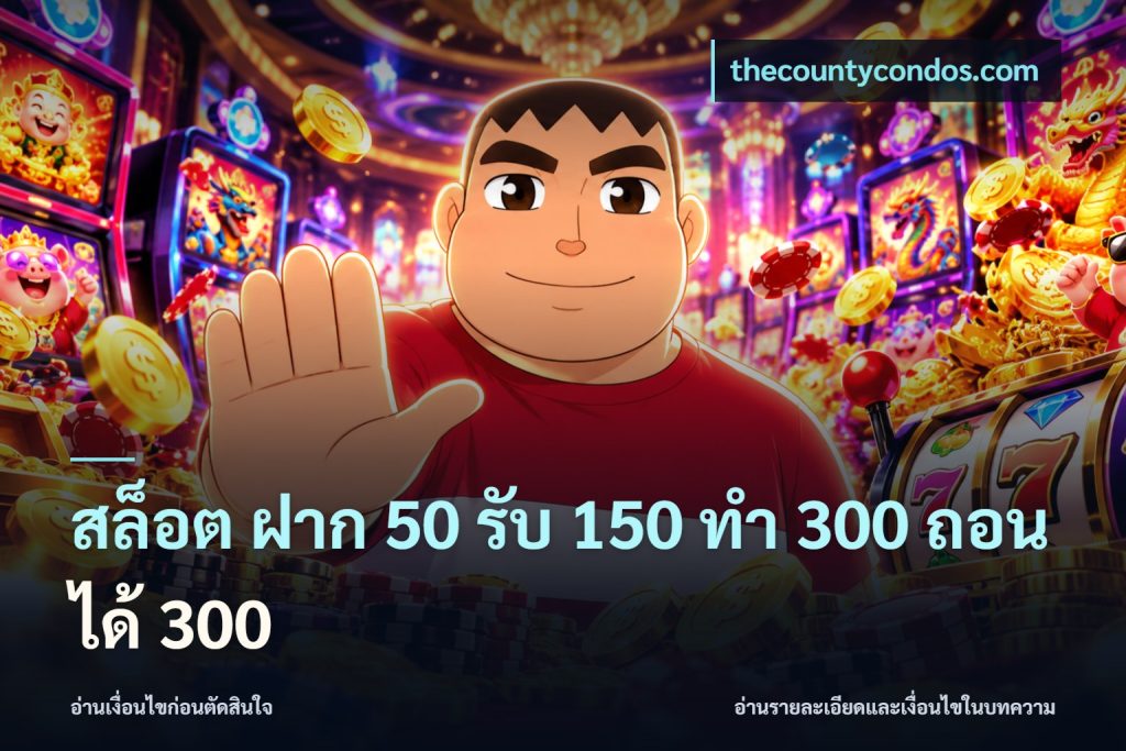 สล็อต ฝาก 50 รับ 150 ทํา 300 ถอนได้ 300