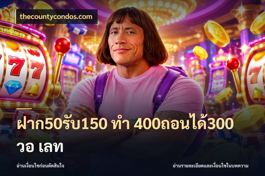 ฝาก50รับ150 ทํา 400ถอนได้300 วอ เลท เปิดมุมโปรให้เข้ากับเกมแนวโปรด สไตล์ thecountycondos.com