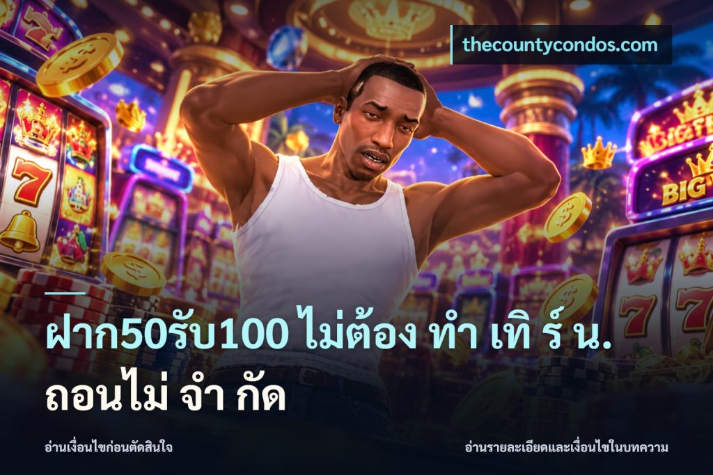 ฝาก50รับ100 ไม่ต้อง ทํา เทิ ร์ น. ถอนไม่ จํา กัด