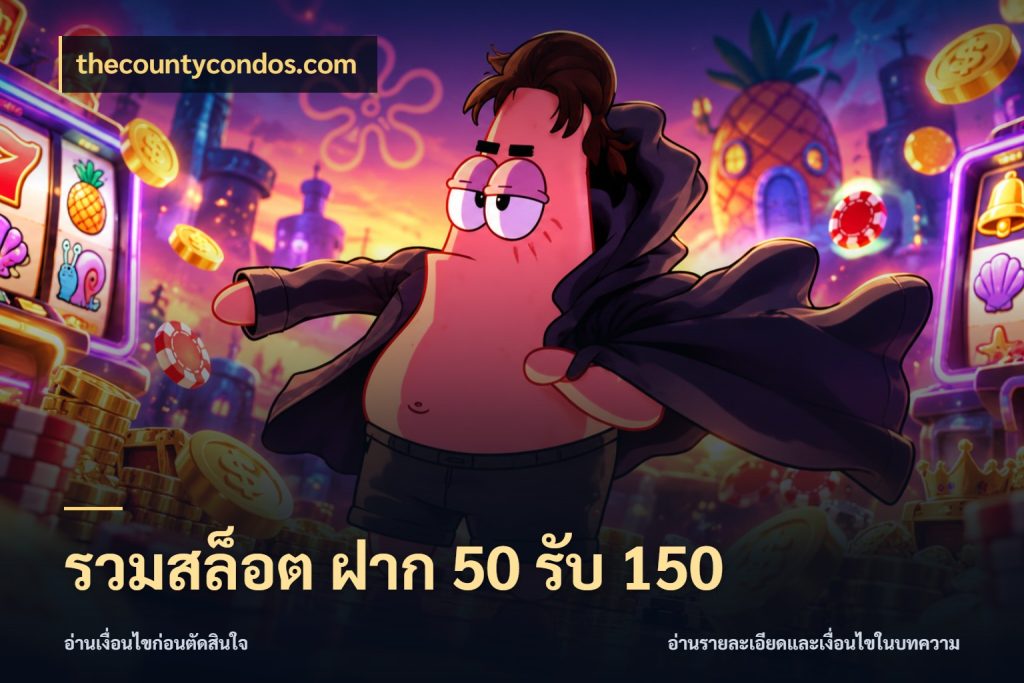 รวมสล็อต ฝาก 50 รับ 150 thecountycondos.com ยอดฝากและยอดรับในมุมของคนชอบลุ้น