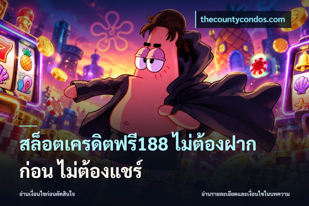 สล็อตเครดิตฟรี188 ไม่ต้องฝาก ก่อน ไม่ต้องแชร์