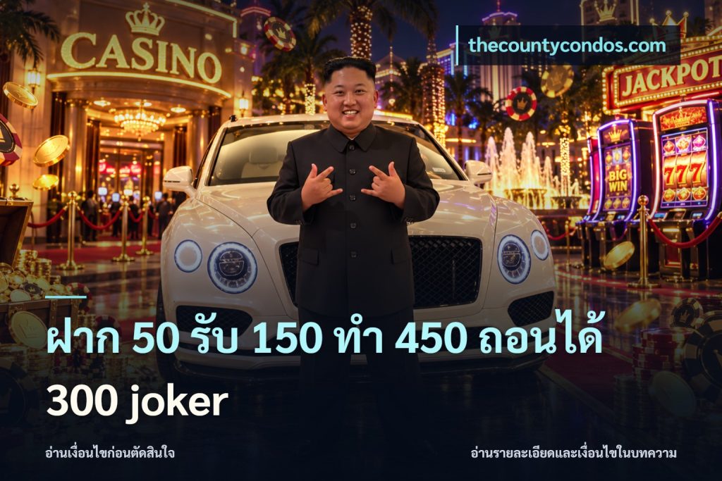 ฝาก 50 รับ 150 ทํา 450 ถอนได้ 300 joker