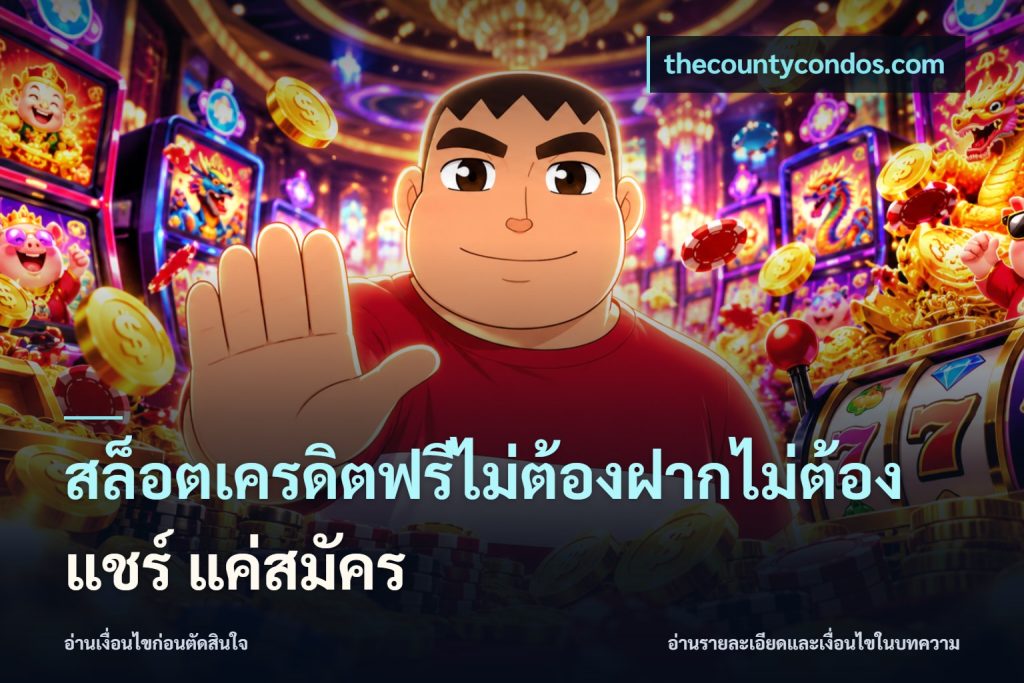สล็อตเครดิตฟรีไม่ต้องฝากไม่ต้องแชร์ แค่สมัคร