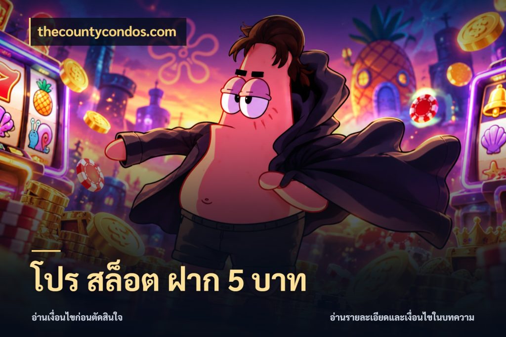 โปร สล็อต ฝาก 5 บาท จำนวนเริ่มต้นกับรายละเอียดที่สายเกมสนใจ กับ thecountycondos.com