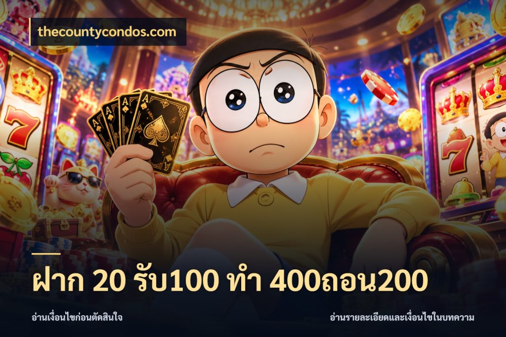 ฝาก 20 รับ100 ทํา 400ถอน200 thecountycondos.com เปิดมุมโปรให้เข้ากับเกมแนวโปรด