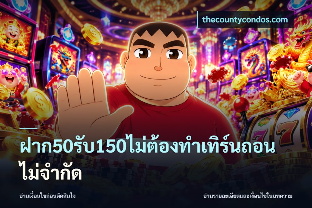 ฝาก50รับ150ไม่ต้องทําเทิร์นถอนไม่จํากัด