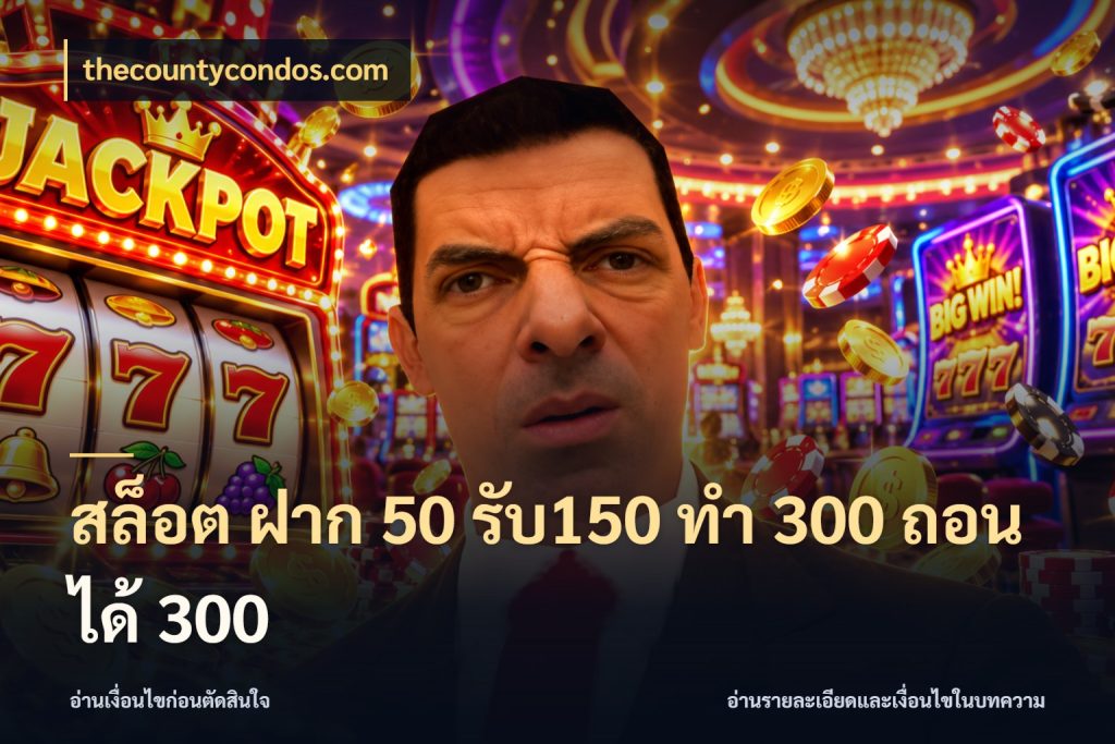 สล็อต ฝาก 50 รับ150 ทํา 300 ถอนได้ 300 รูปแบบโบนัสกับสิทธิ์ของสายเกม กับ thecountycondos.com