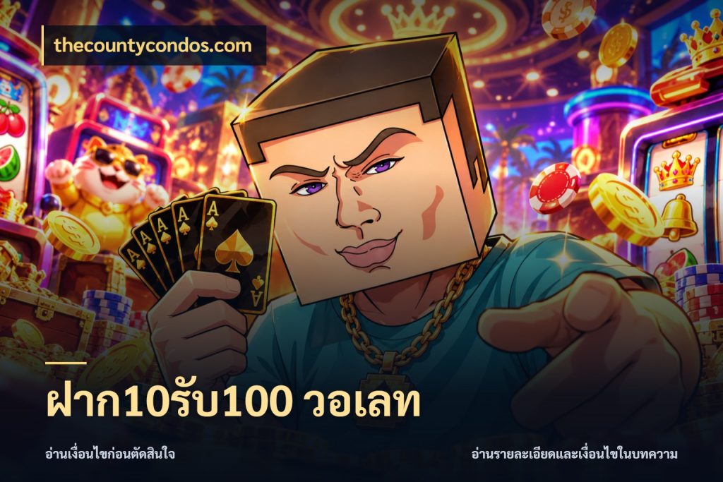 ฝาก10รับ100 วอเลท จับประเด็นยอดรับก่อนเลือกความสนุก ในมุม thecountycondos.com