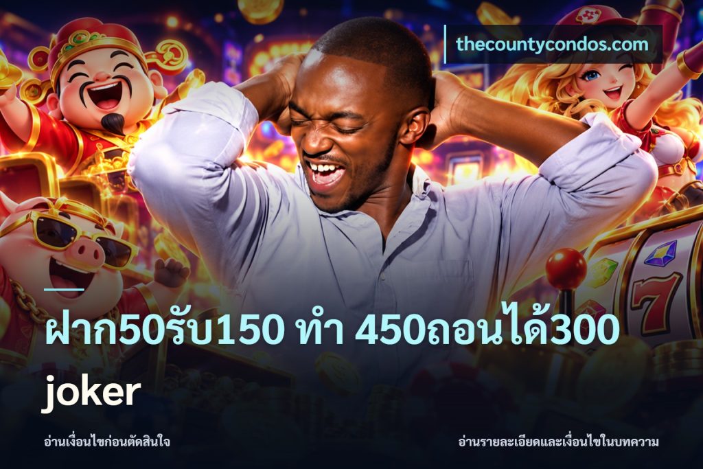 ฝาก50รับ150 ทํา 450ถอนได้300 joker