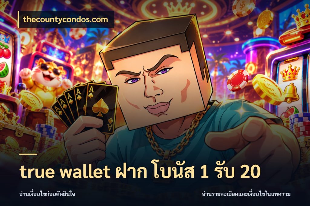 true wallet ฝาก โบนัส 1 รับ 20 thecountycondos.com เครดิตกับรูปแบบโปรที่ตรงใจ