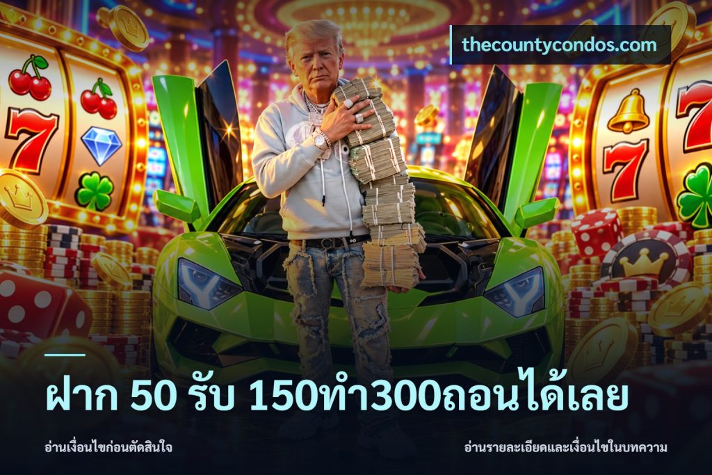 ฝาก 50 รับ 150ทำ300ถอนได้เลย