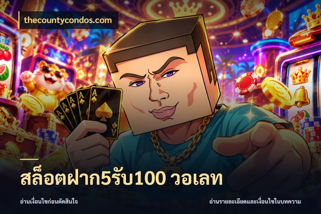 สล็อตฝาก5รับ100 วอเลท ยอดฝากและยอดรับในมุมของคนชอบลุ้น กับ thecountycondos.com