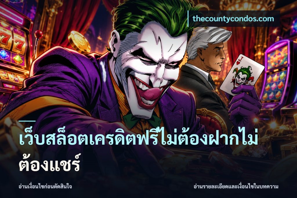 เว็บสล็อตเครดิตฟรีไม่ต้องฝากไม่ต้องแชร์