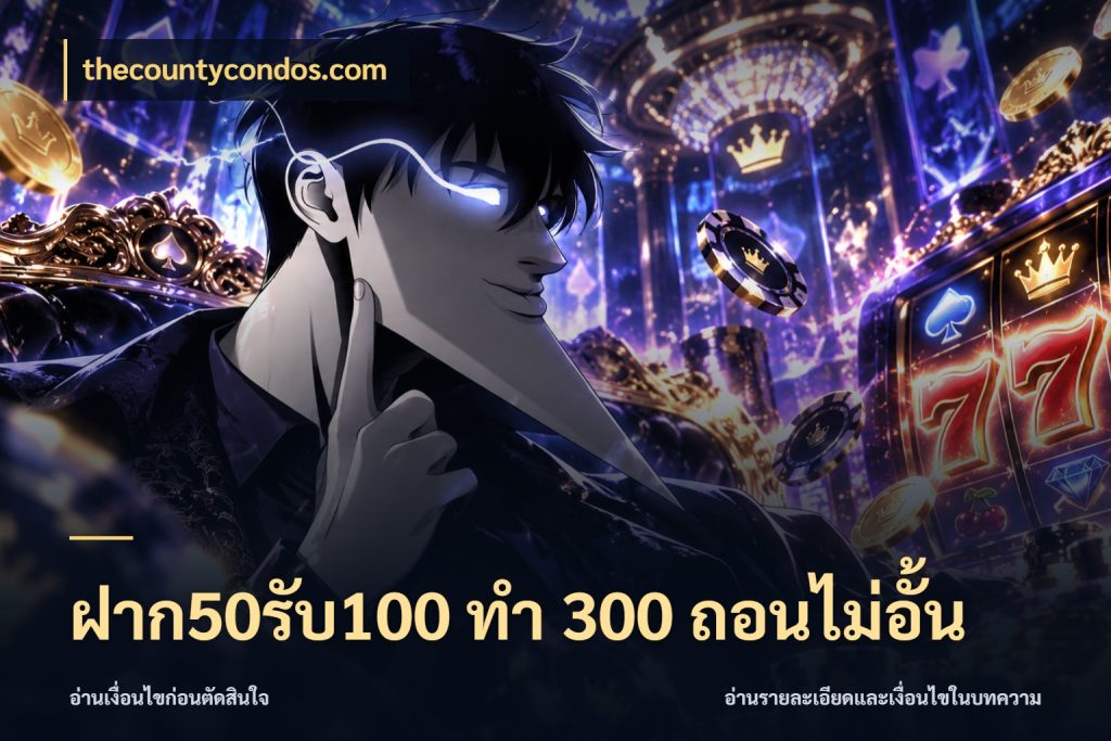 ฝาก50รับ100 ทํา 300 ถอนไม่อั้น สายโบนัสเลือกจังหวะสนุกได้อย่างไร สไตล์ thecountycondos.com
