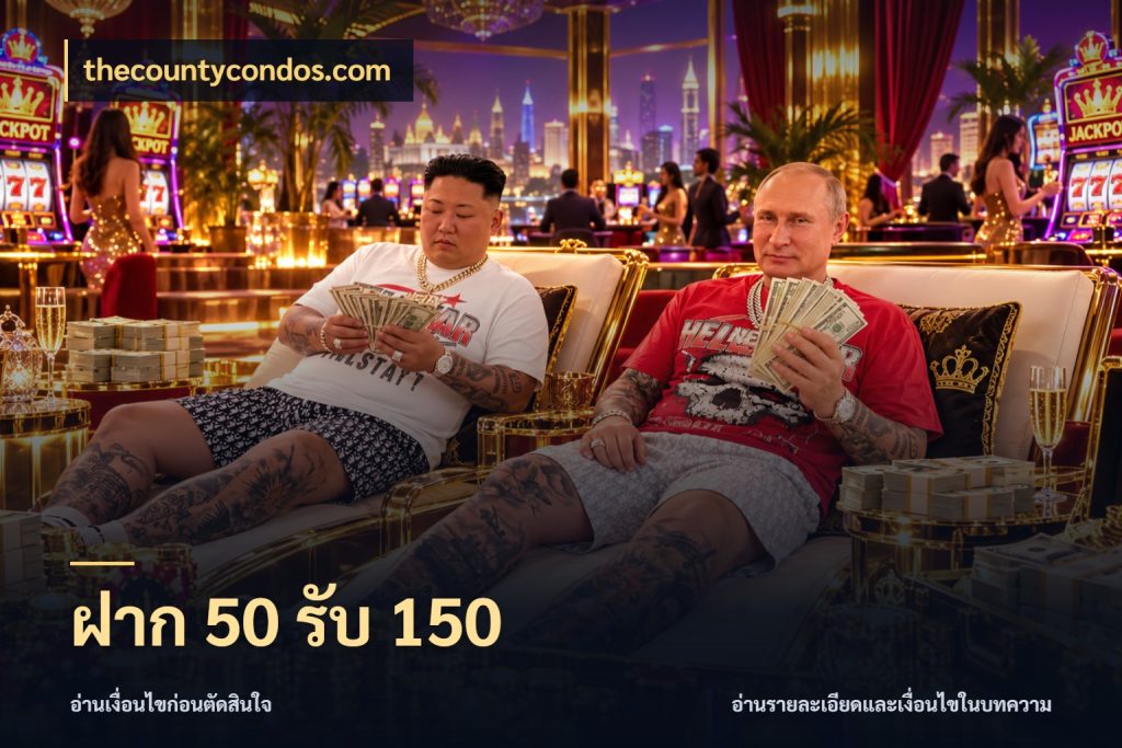 ฝาก 50 รับ 150 ยอดฝากและยอดรับในมุมของคนชอบลุ้น กับ thecountycondos.com