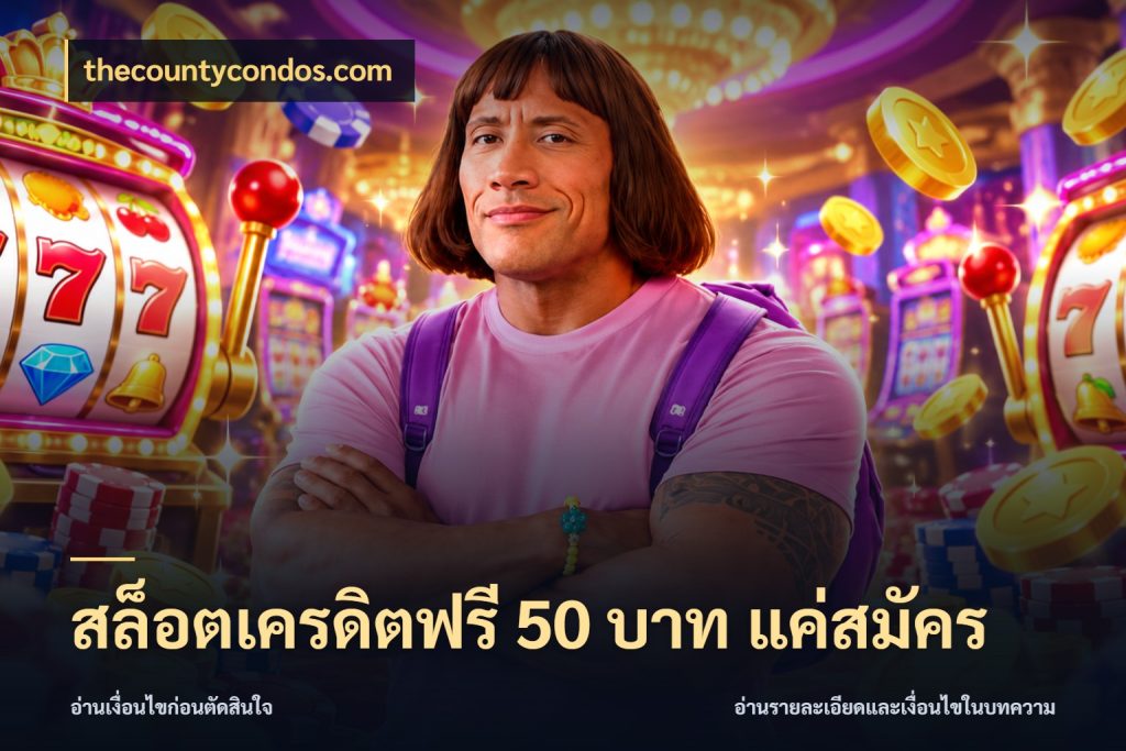 สล็อตเครดิตฟรี 50 บาท แค่สมัคร เลือกสไตล์ความสนุกจากรูปแบบเครดิต กับ thecountycondos.com