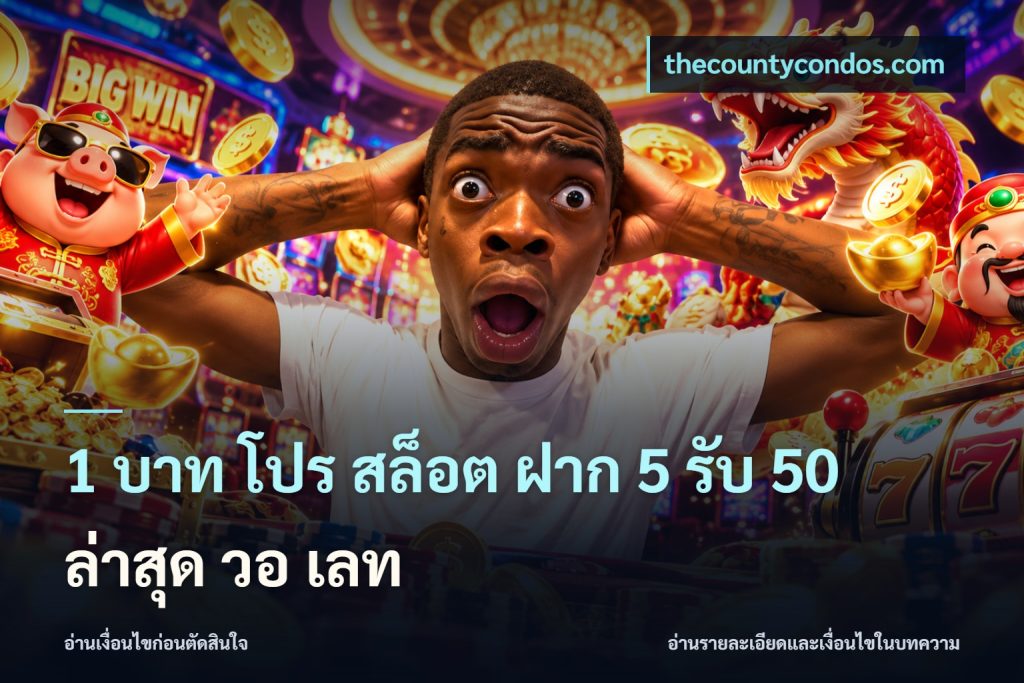 1 บาท โปร สล็อต ฝาก 5 รับ 50 ล่าสุด วอ เลท