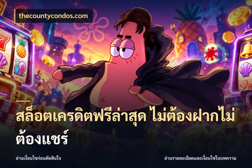 สล็อตเครดิตฟรีล่าสุด ไม่ต้องฝากไม่ต้องแชร์ เปิดประเด็นเครดิตฟรีสำหรับคนชอบลุ้น กับ thecountycondos.com