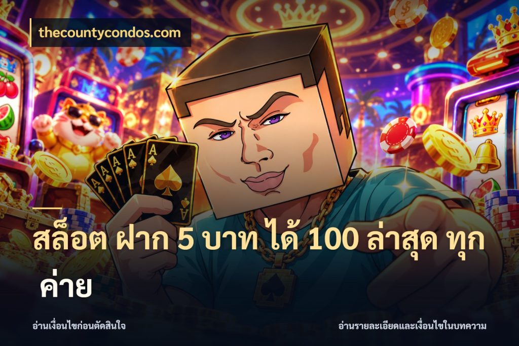 สล็อต ฝาก 5 บาท ได้ 100 ล่าสุด ทุก ค่าย สายโบนัสเลือกจังหวะสนุกได้อย่างไร สไตล์ thecountycondos.com
