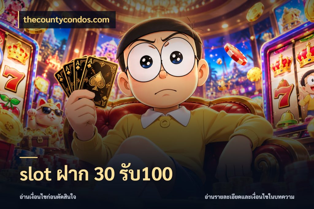 slot ฝาก 30 รับ100 โปรกับเกมที่ชอบเลือกให้ตรงสไตล์ กับ thecountycondos.com