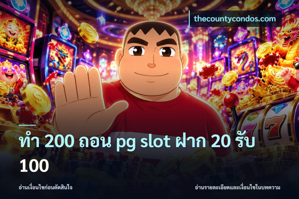 ทํา 200 ถอน pg slot ฝาก 20 รับ 100
