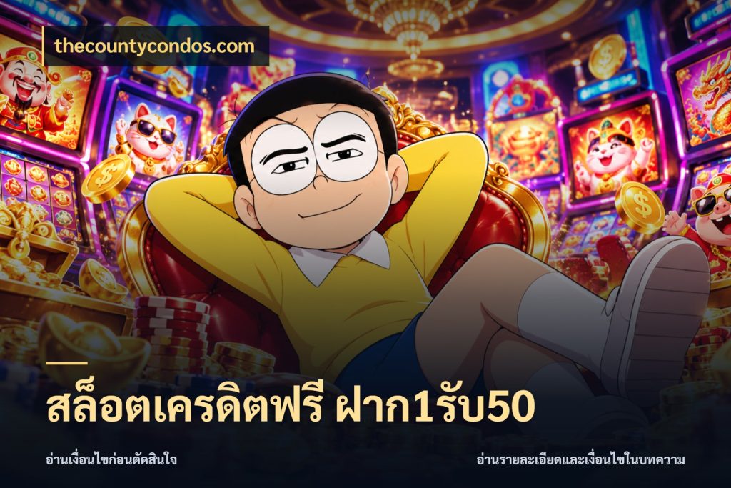 สล็อตเครดิตฟรี ฝาก1รับ50 เครดิตกับรูปแบบโปรที่ตรงใจ ในมุม thecountycondos.com