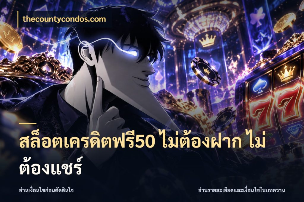 สล็อตเครดิตฟรี50 ไม่ต้องฝาก ไม่ต้องแชร์ thecountycondos.com เปิดประเด็นเครดิตฟรีสำหรับคนชอบลุ้น