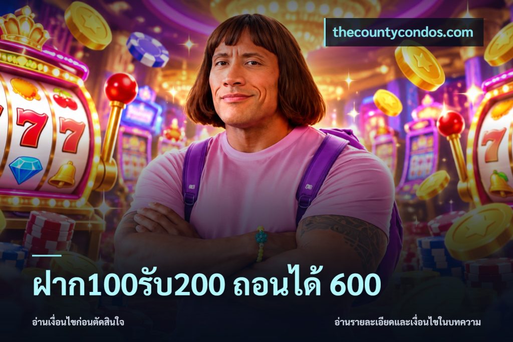 ฝาก100รับ200 ถอนได้ 600