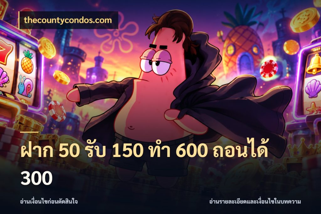 ฝาก 50 รับ 150 ทํา 600 ถอนได้ 300 สนุกกับตัวเลือกโปรในสไตล์ของคุณ กับ thecountycondos.com