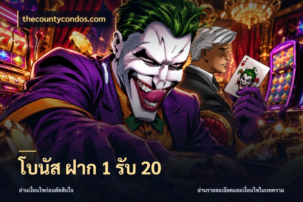 โบนัส ฝาก 1 รับ 20 thecountycondos.com จับคู่โบนัสกับสไตล์เกมที่ชอบ
