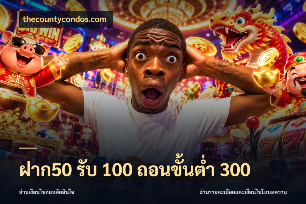 ฝาก50 รับ 100 ถอนขั้นต่ํา 300 สายโบนัสเลือกจังหวะสนุกได้อย่างไร ในมุม thecountycondos.com