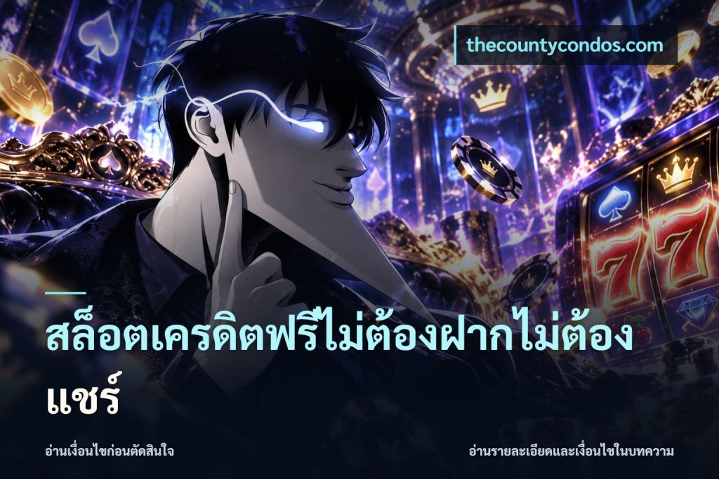 สล็อตเครดิตฟรีไม่ต้องฝากไม่ต้องแชร์