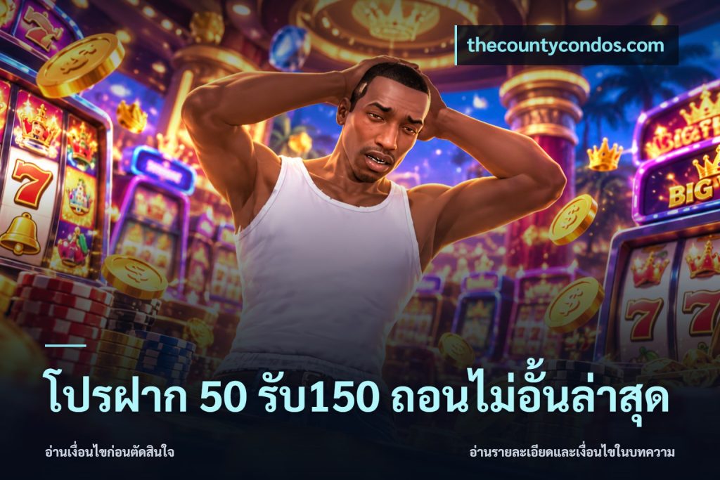 โปรฝาก 50 รับ150 ถอนไม่อั้นล่าสุด