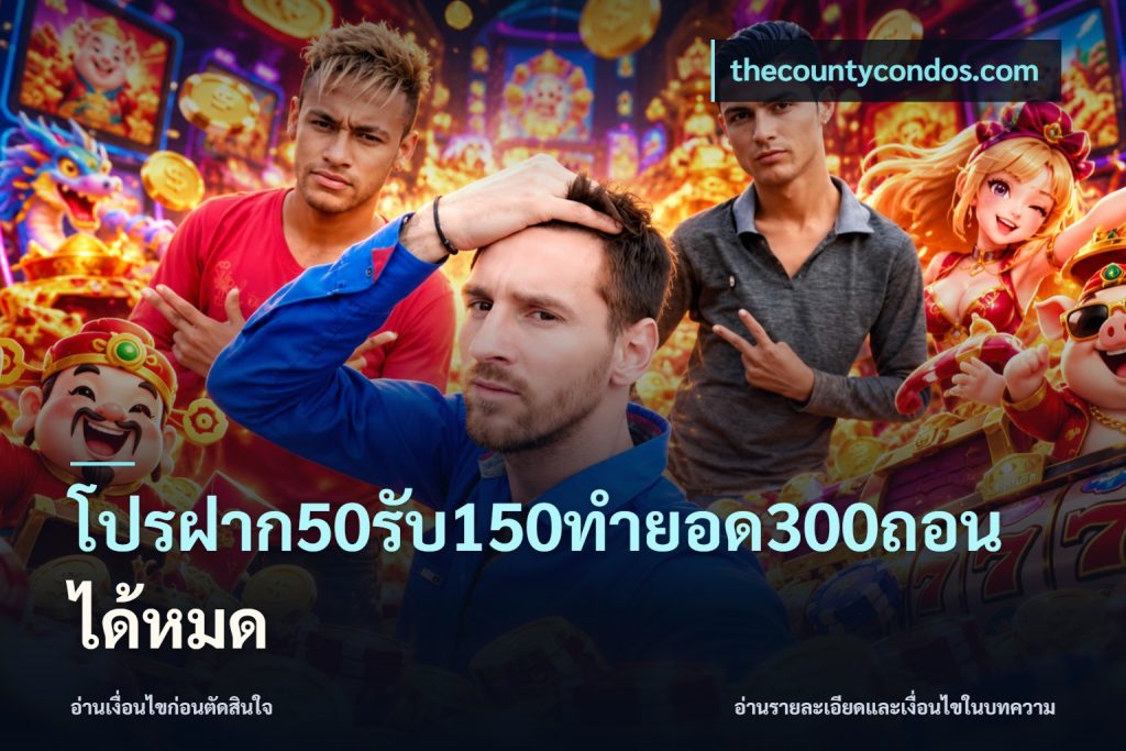 โปรฝาก50รับ150ทํายอด300ถอนได้หมด