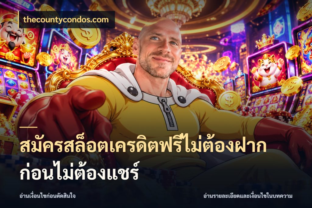 สมัครสล็อตเครดิตฟรีไม่ต้องฝากก่อนไม่ต้องแชร์ เครดิตฟรีกับจังหวะลุ้นที่คุณเลือก ในมุม thecountycondos.com