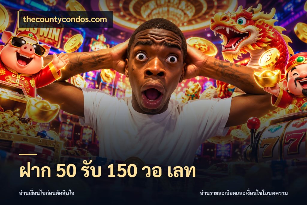 ฝาก 50 รับ 150 วอ เลท จับประเด็นยอดรับก่อนเลือกความสนุก กับ thecountycondos.com
