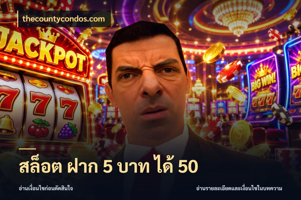 สล็อต ฝาก 5 บาท ได้ 50 เครดิตกับรูปแบบโปรที่ตรงใจ สไตล์ thecountycondos.com
