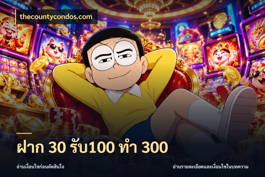 ฝาก 30 รับ100 ทำ 300 thecountycondos.com สายโบนัสเลือกจังหวะสนุกได้อย่างไร