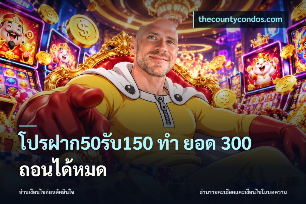 โปรฝาก50รับ150 ทํา ยอด 300 ถอนได้หมด