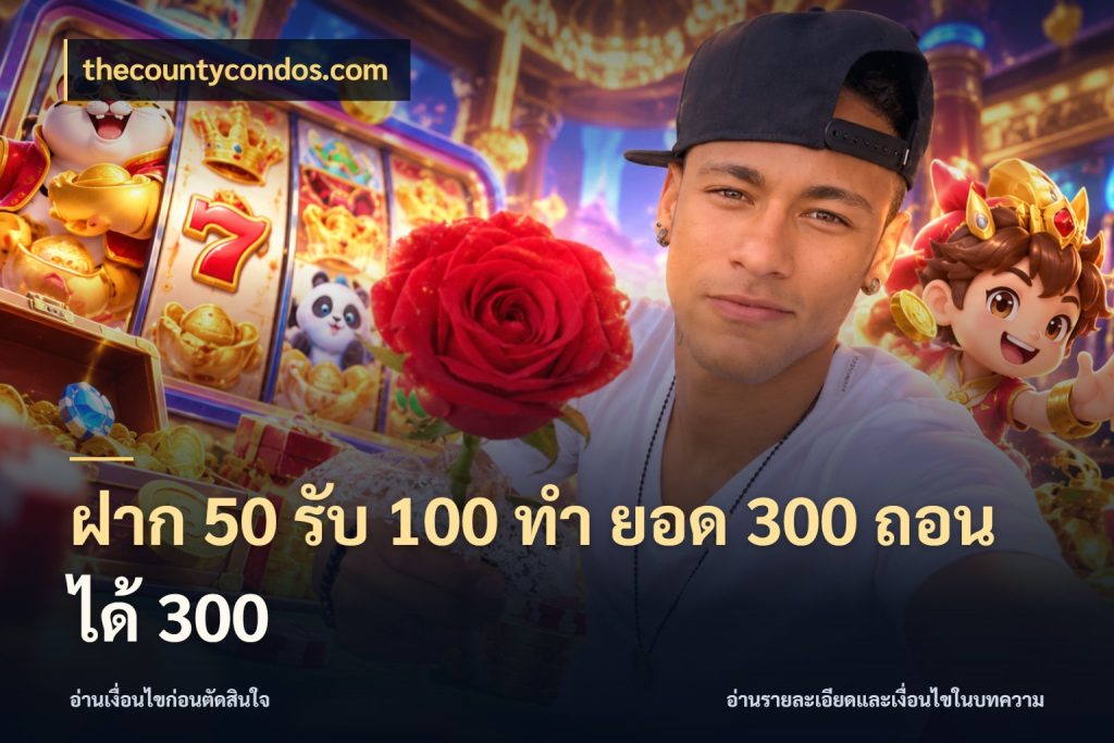 ฝาก 50 รับ 100 ทํา ยอด 300 ถอนได้ 300 สนุกกับตัวเลือกโปรในสไตล์ของคุณ ในมุม thecountycondos.com
