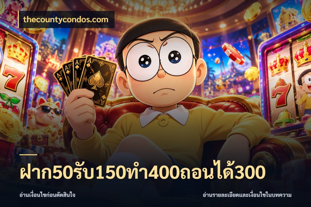 ฝาก50รับ150ทํา400ถอนได้300 โปรกับเกมที่ชอบเลือกให้ตรงสไตล์ ในมุม thecountycondos.com