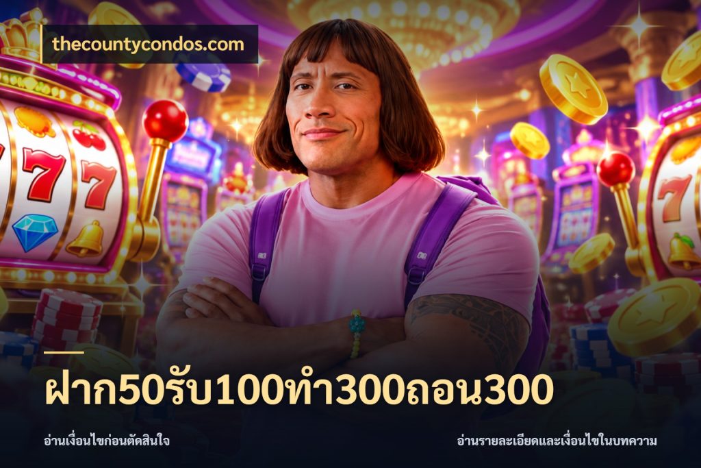 ฝาก50รับ100ทํา300ถอน300 โปรกับเกมที่ชอบเลือกให้ตรงสไตล์ ในมุม thecountycondos.com
