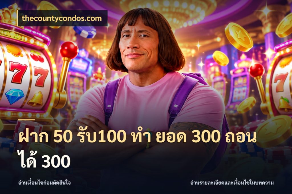 ฝาก 50 รับ100 ทํา ยอด 300 ถอนได้ 300 thecountycondos.com โปรยอดรับที่สายเกมสนใจ