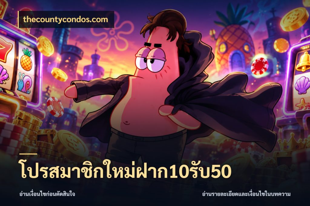 โปรสมาชิกใหม่ฝาก10รับ50 เปิดมุมโปรให้เข้ากับเกมแนวโปรด กับ thecountycondos.com