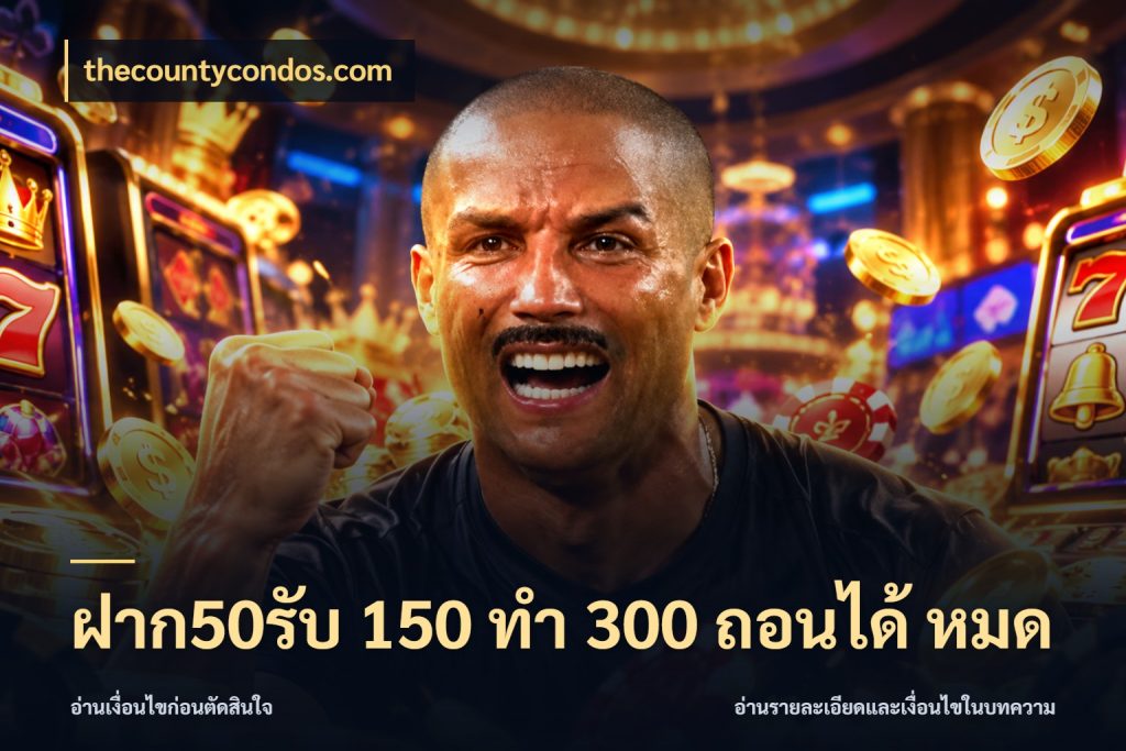 ฝาก50รับ 150 ทำ 300 ถอนได้ หมด thecountycondos.com ยอดฝากและยอดรับในมุมของคนชอบลุ้น