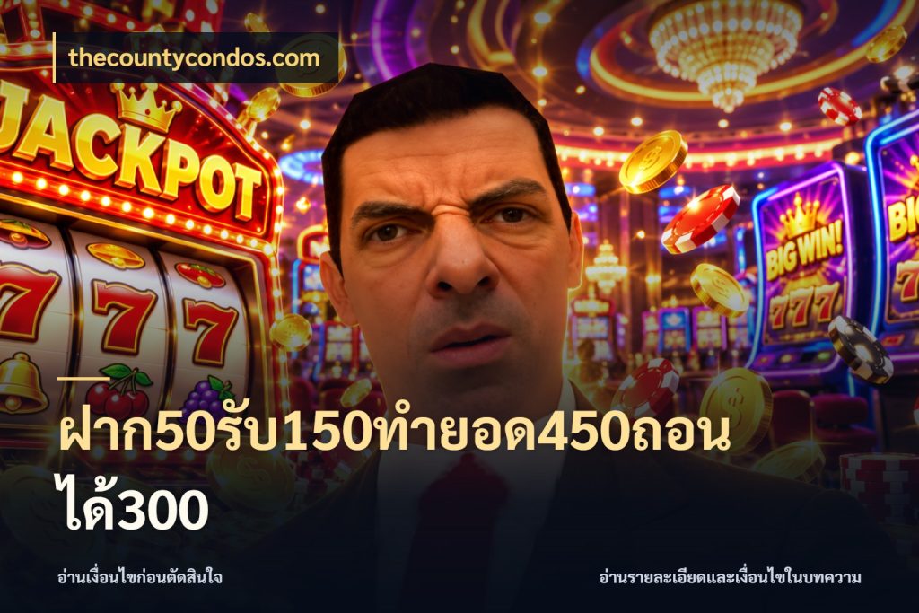 ฝาก50รับ150ทำยอด450ถอนได้300 ยอดฝากและยอดรับในมุมของคนชอบลุ้น กับ thecountycondos.com