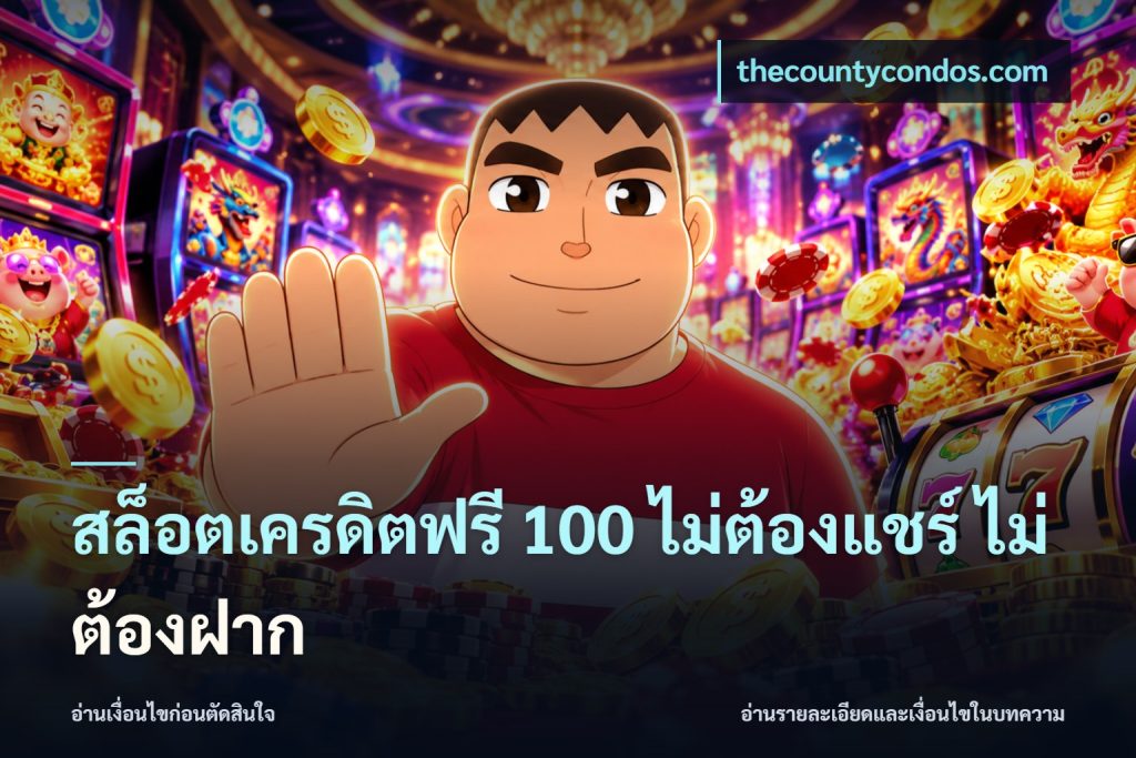 สล็อตเครดิตฟรี 100 ไม่ต้องแชร์ ไม่ต้องฝาก