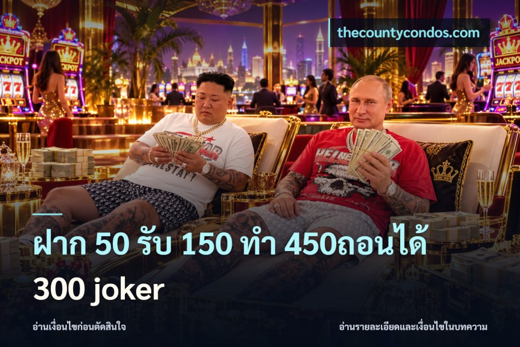 ฝาก 50 รับ 150 ทํา 450ถอนได้ 300 joker